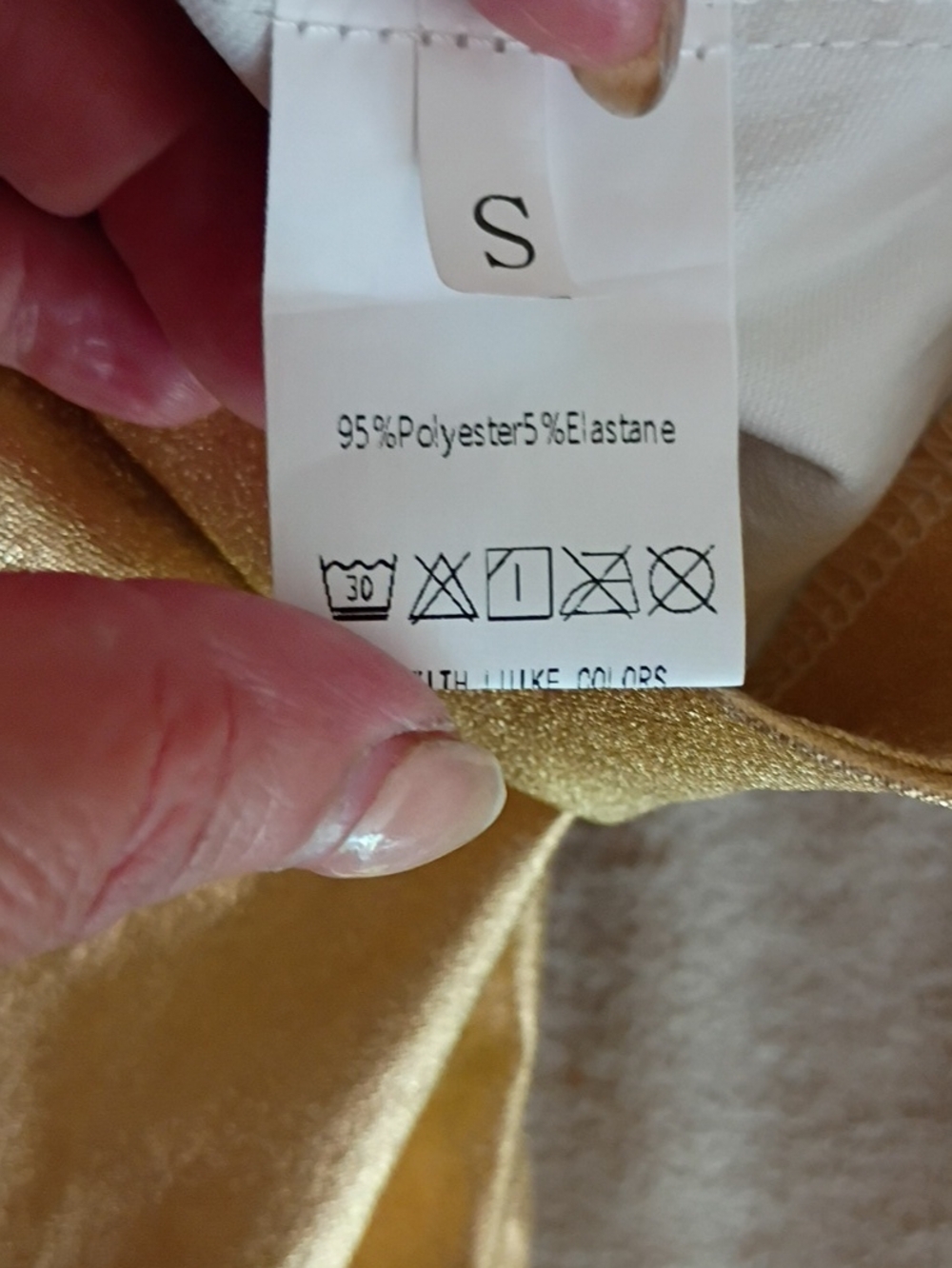 New No Tag.Shiny Gold Wide-Leg Satin Pants - Picture 5 of 7